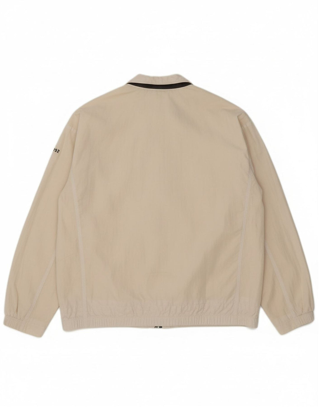 NIKE Mens Bomber Jacket UK 42/44 Large White Cotton