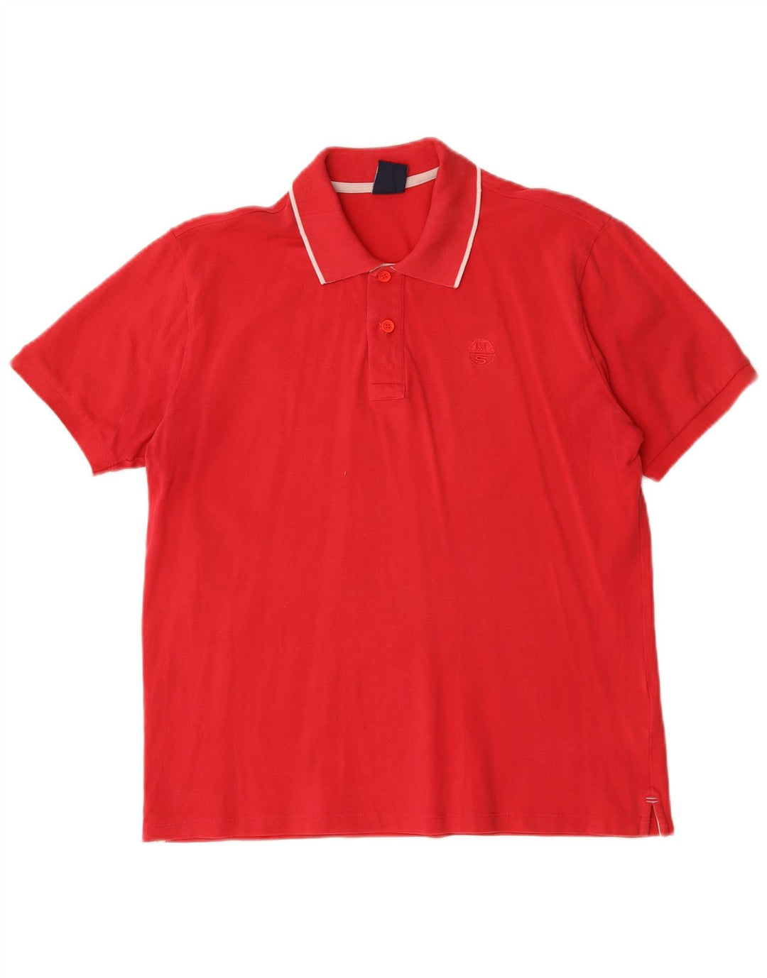 NORTH SAILS Herren-Poloshirt aus mittelroter Baumwolle