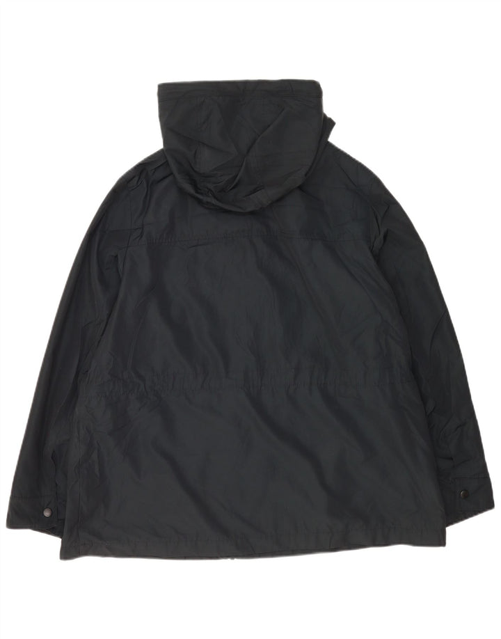Marks & Spencer Damen-Regenjacke mit Kapuze, übergroß, UK 18, XL, Marineblau