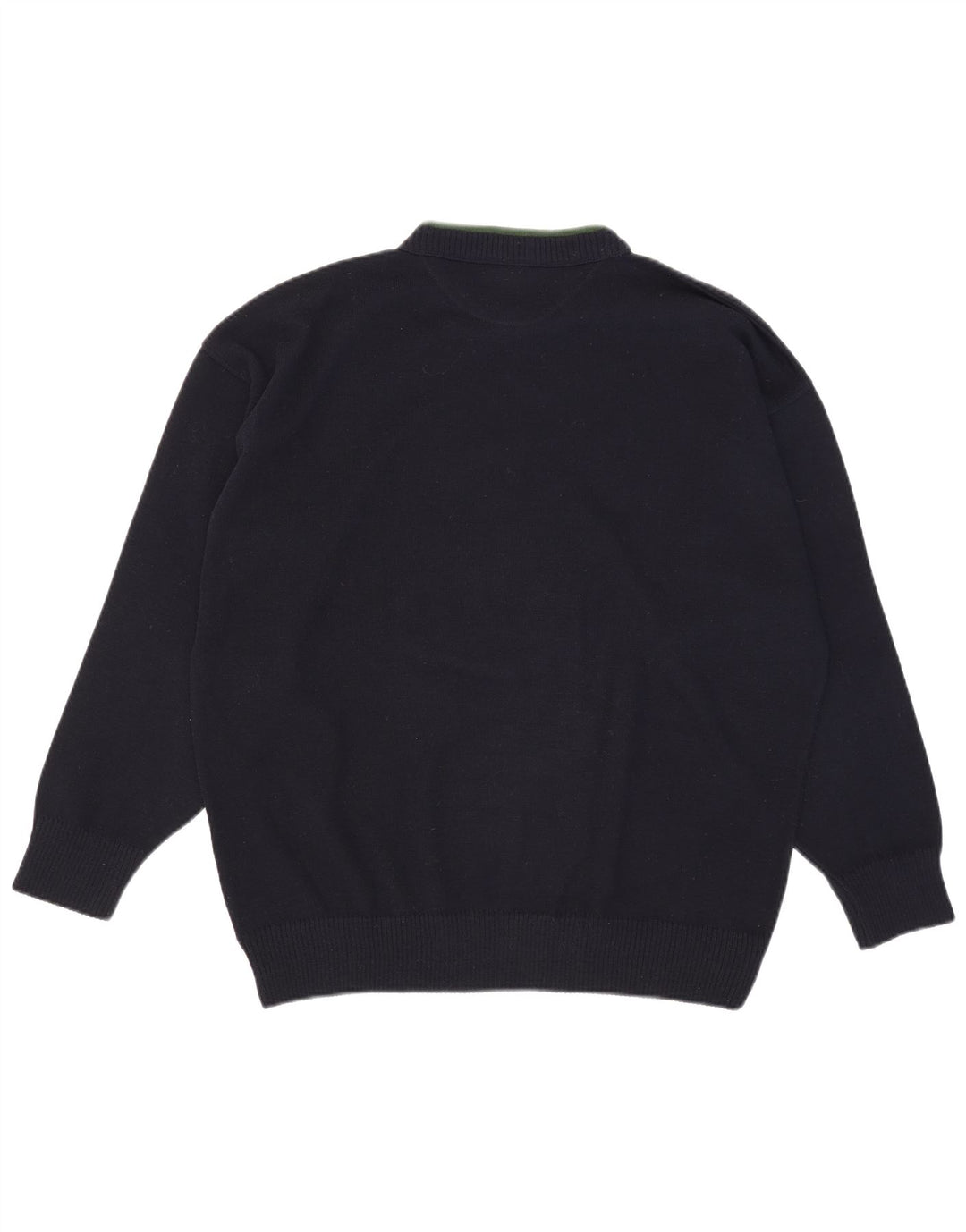 Alexander's Herren-Pullover mit grafischem Rundhalsausschnitt, 2XL, marineblaue Wolle