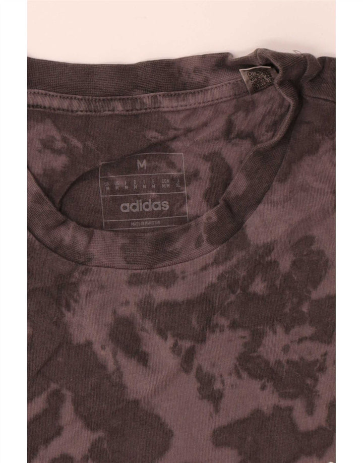 Adidas Herren T-Shirt Top Mittelgraue Batik-Baumwolle