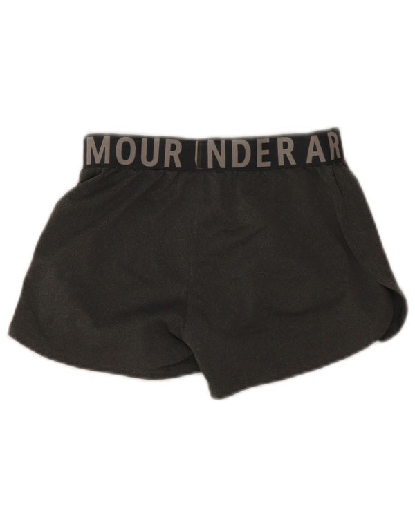 Under Armour Heat Gear Graphic Sportshorts für Mädchen, 9–10 Jahre, Mittelgrau