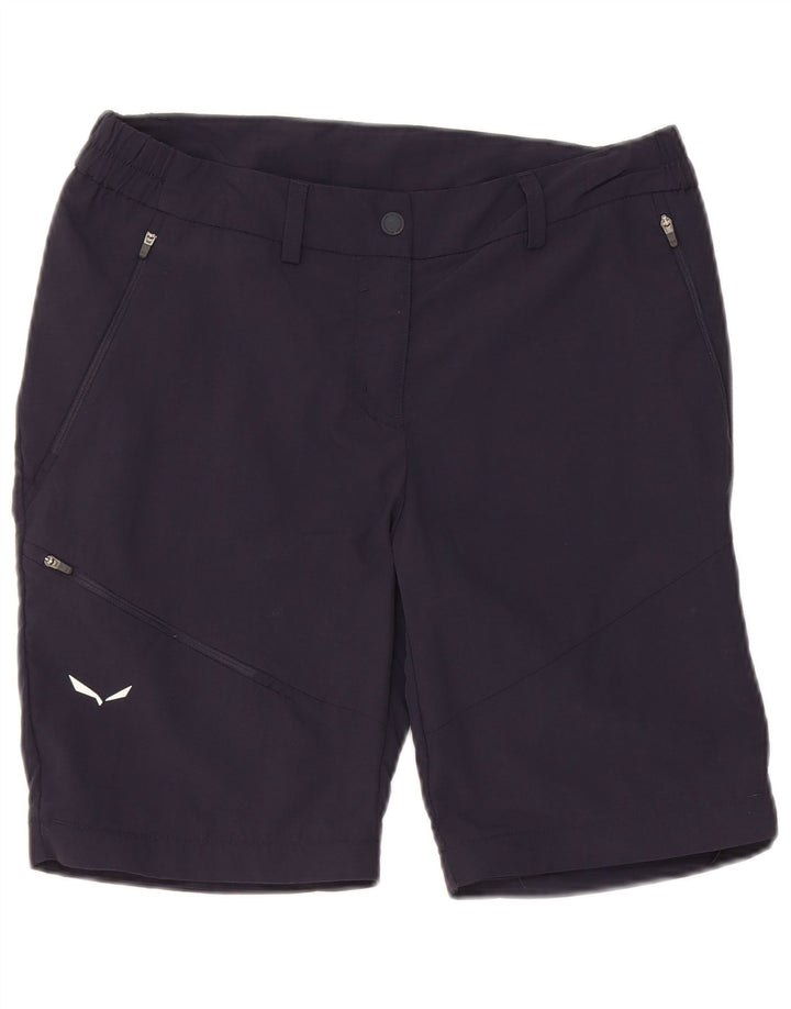 SALEWA Damen Cargoshorts IT 42 Medium W30 Marineblaues Polyamid