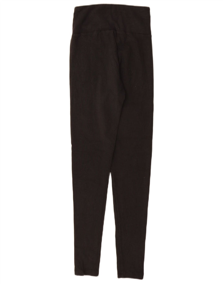 ADIDAS Damen Leggings UK 8 Small Schwarz