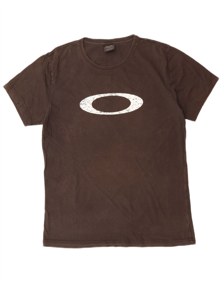 OAKLEY Herren-T-Shirt mit Grafik, Größe L, Braun