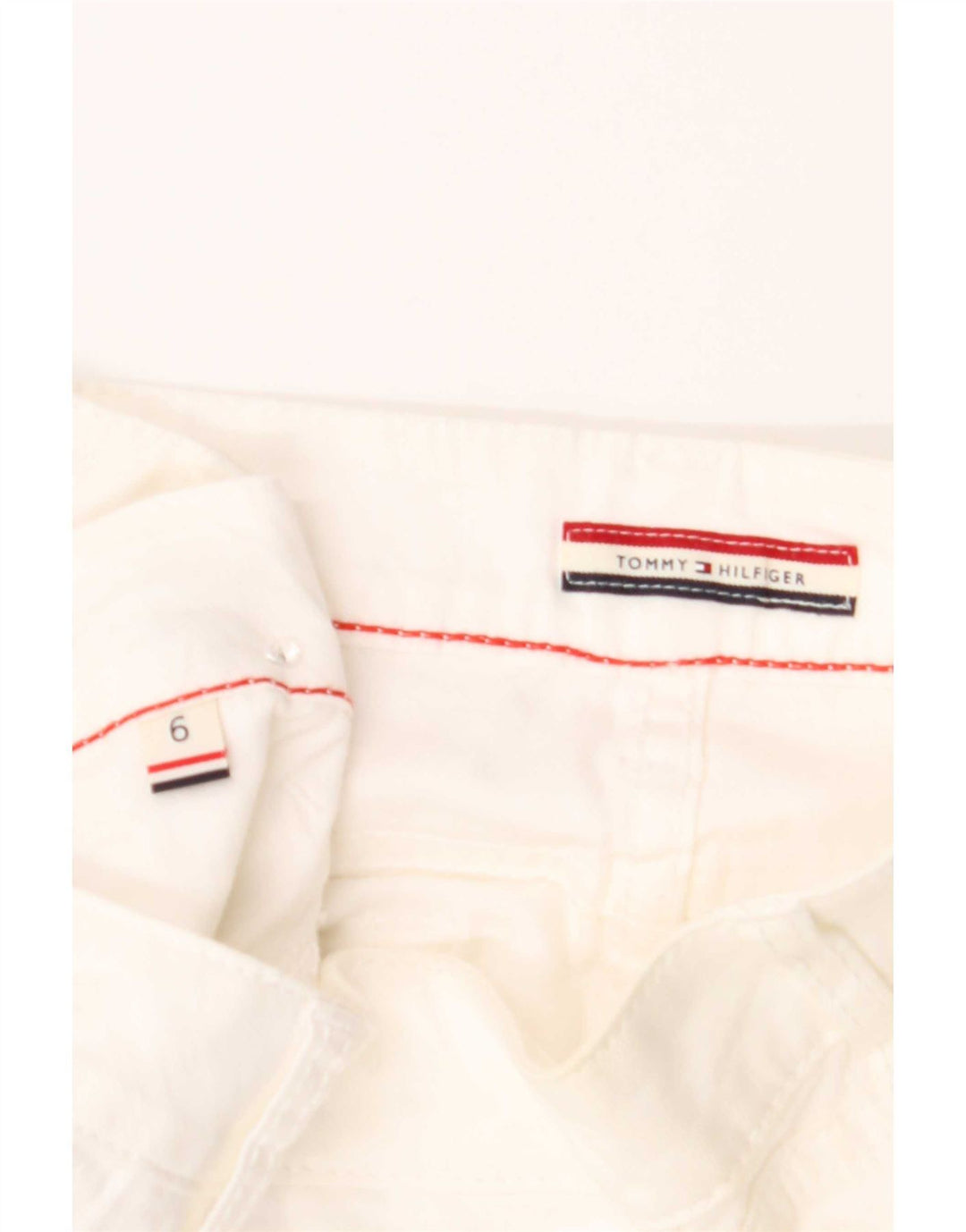 Tommy Hilfiger Damen Chino-Shorts US 6 Medium W32 Weiße Baumwolle
