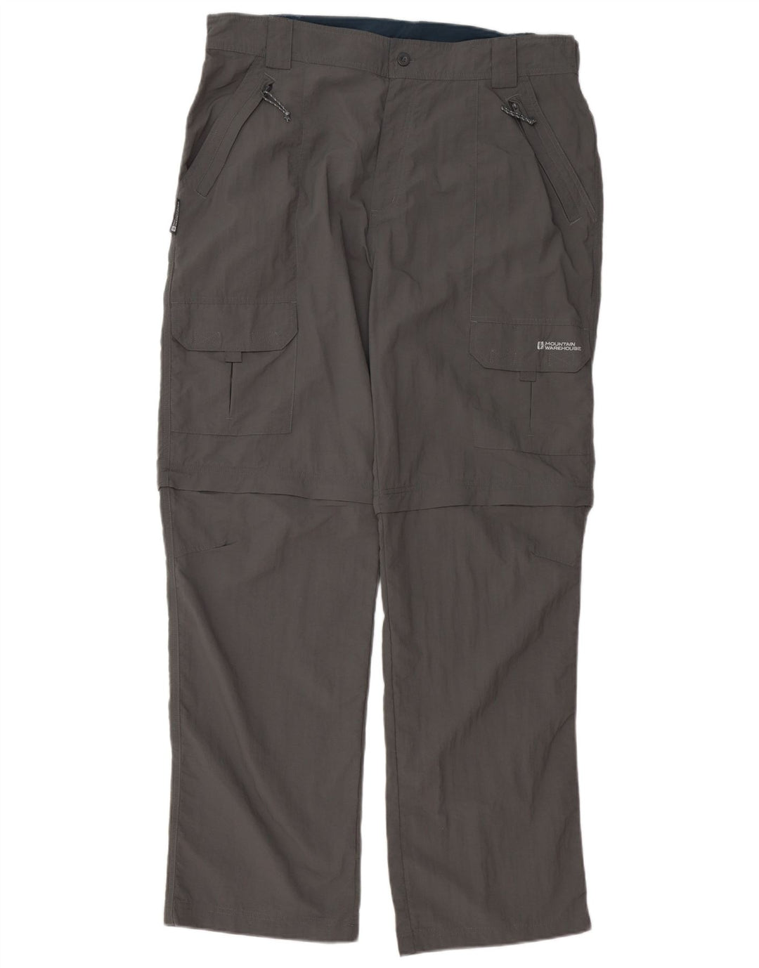 Mountain Warehouse Gerade Herren-Cargohose, W38, L34, graues Nylon