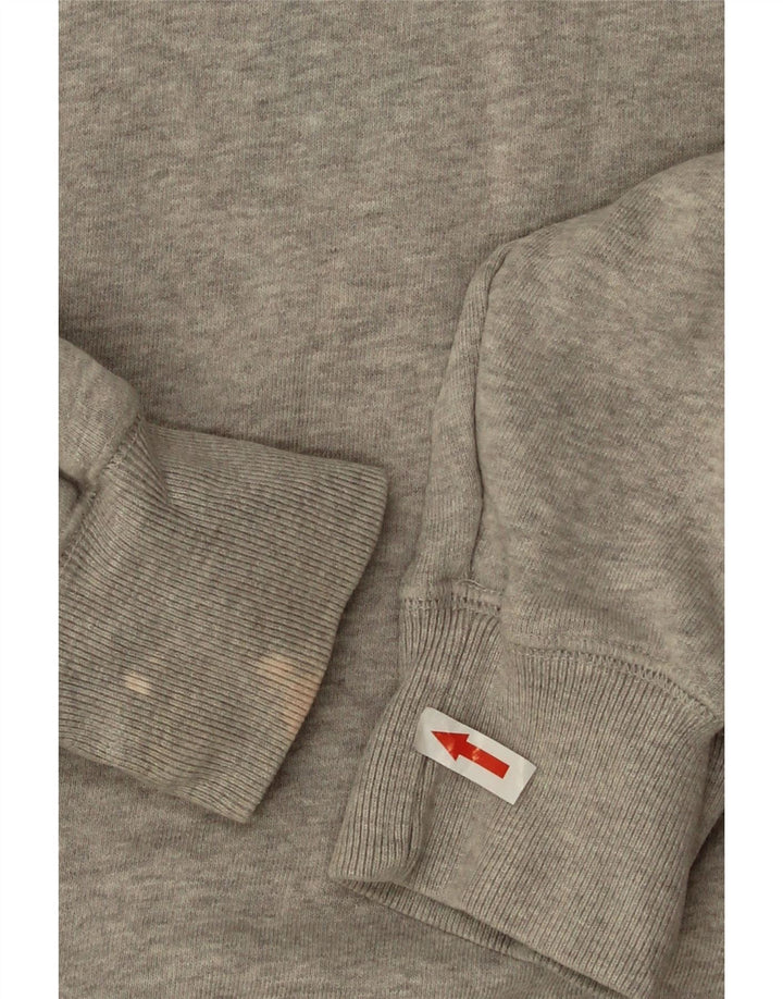 Jack Wills Herren-Sweatshirt mit Grafik, mittelgrau gesprenkelte Baumwolle