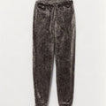Marks & Spencer Damen Velours-Trainingshose, Jogginghose, Gr. 8, klein, Grau