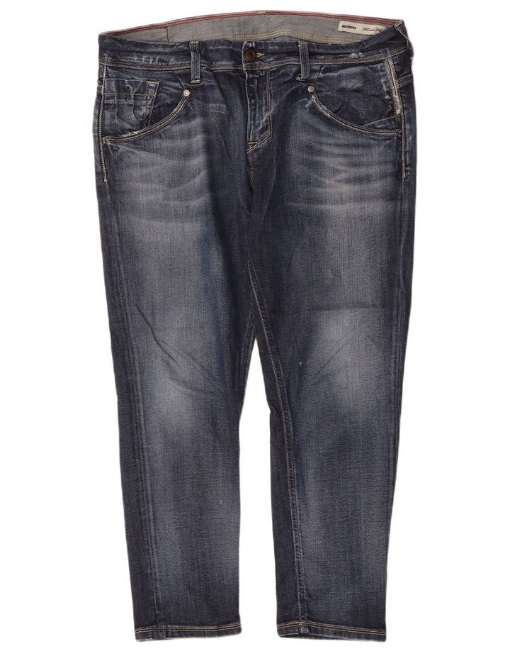 Meltin' Pot Damen-Cropped-Jeans W29 L24 Blaue Baumwolle