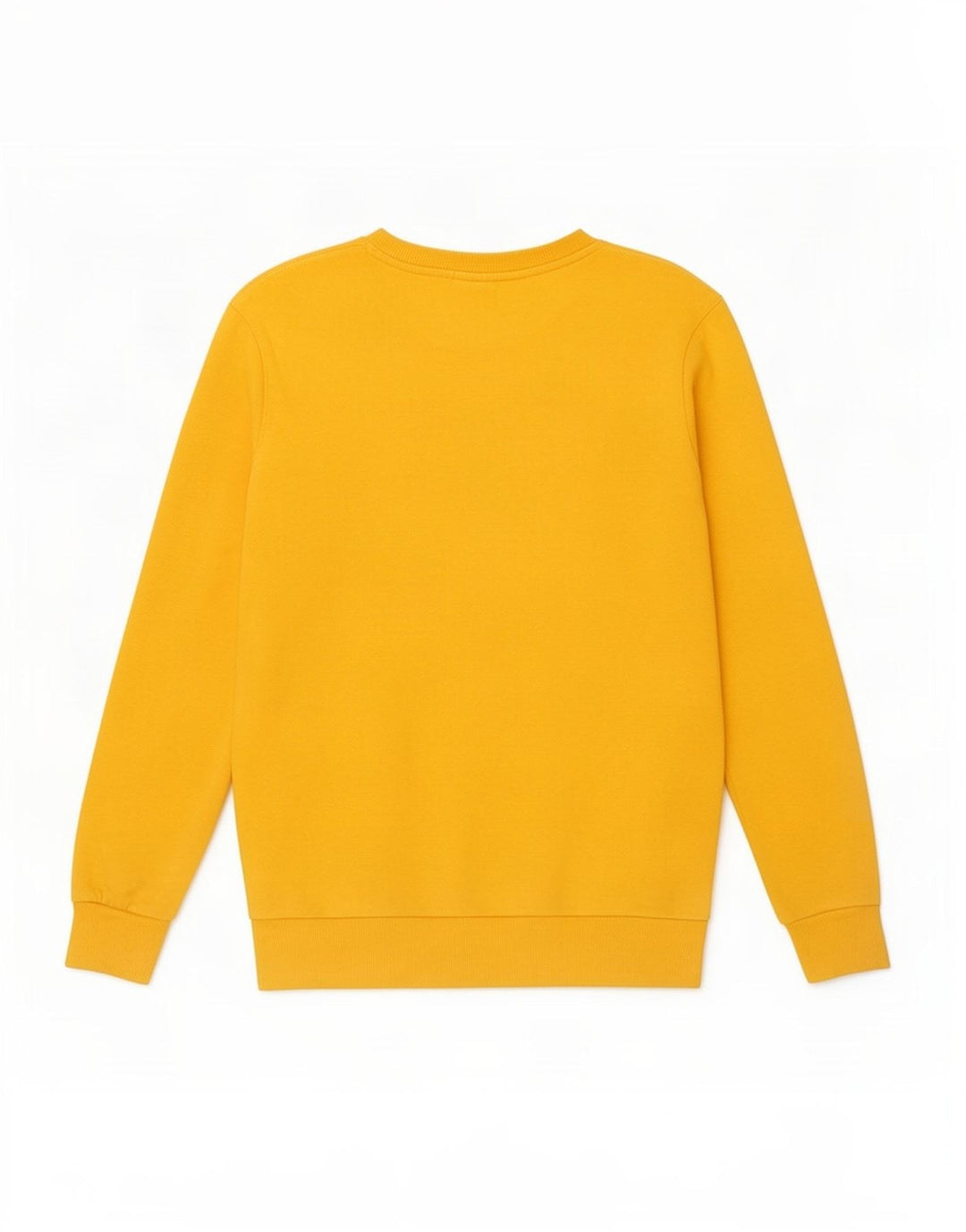 Zara Herren-Sweatshirt-Pullover aus mittelgelber Baumwolle