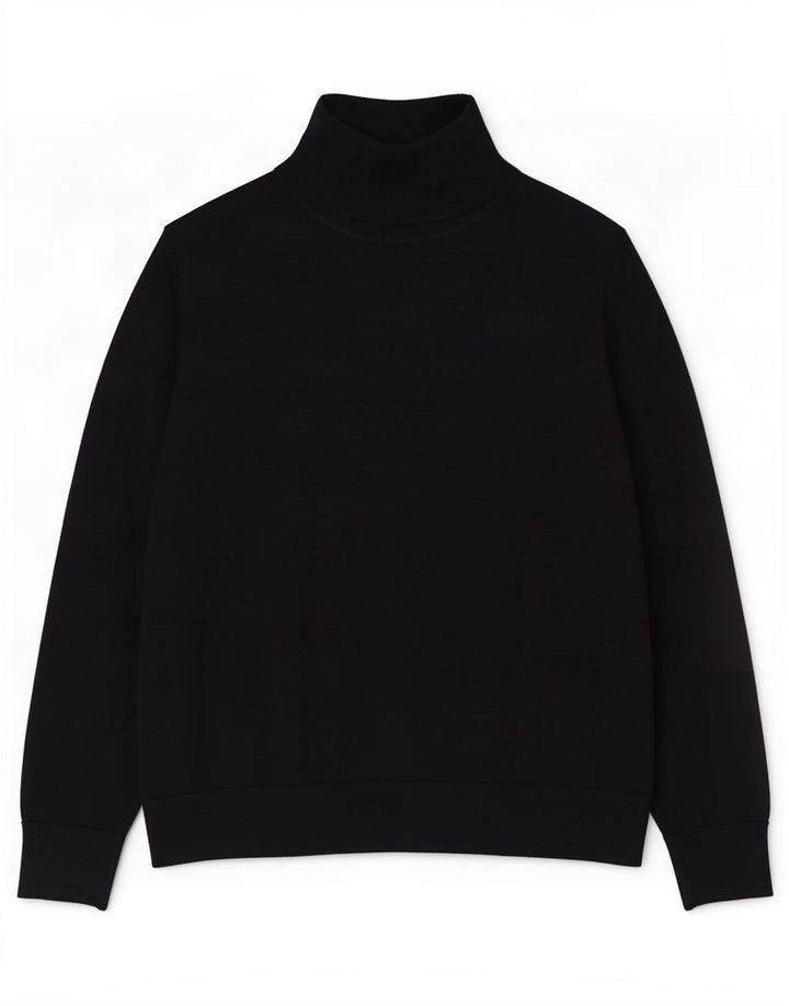 Cos Rollkragenpullover für Damen, Gr. 14, Wolle in mittlerem Marineblau