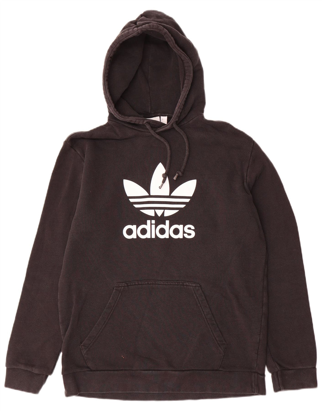 Adidas Herren Graphic Hoodie Pullover Mittelschwarze Baumwolle