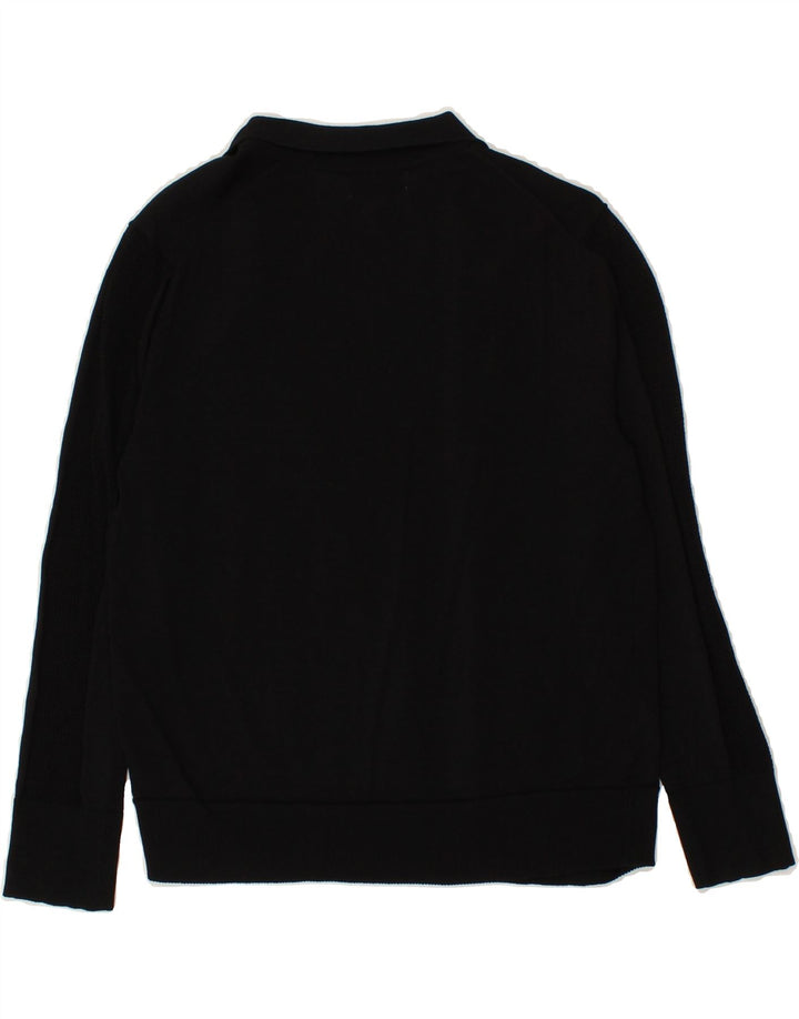 CALVIN KLEIN Womens Cardigan Sweater UK 10 Small Black Viscose Vintage Calvin Klein and Second-Hand Calvin Klein from Messina Hembry 