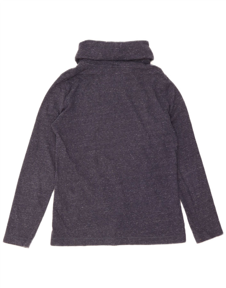 Marks & Spencer Damen-Sweatshirtpullover, Gr. 10, Größe S, Marineblau gefleckt