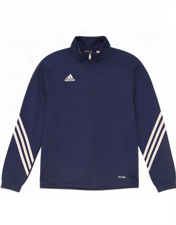 Adidas Jungen Climalite Trainingsanzug Top Jacke 11-12 Jahre Marineblau Polyester