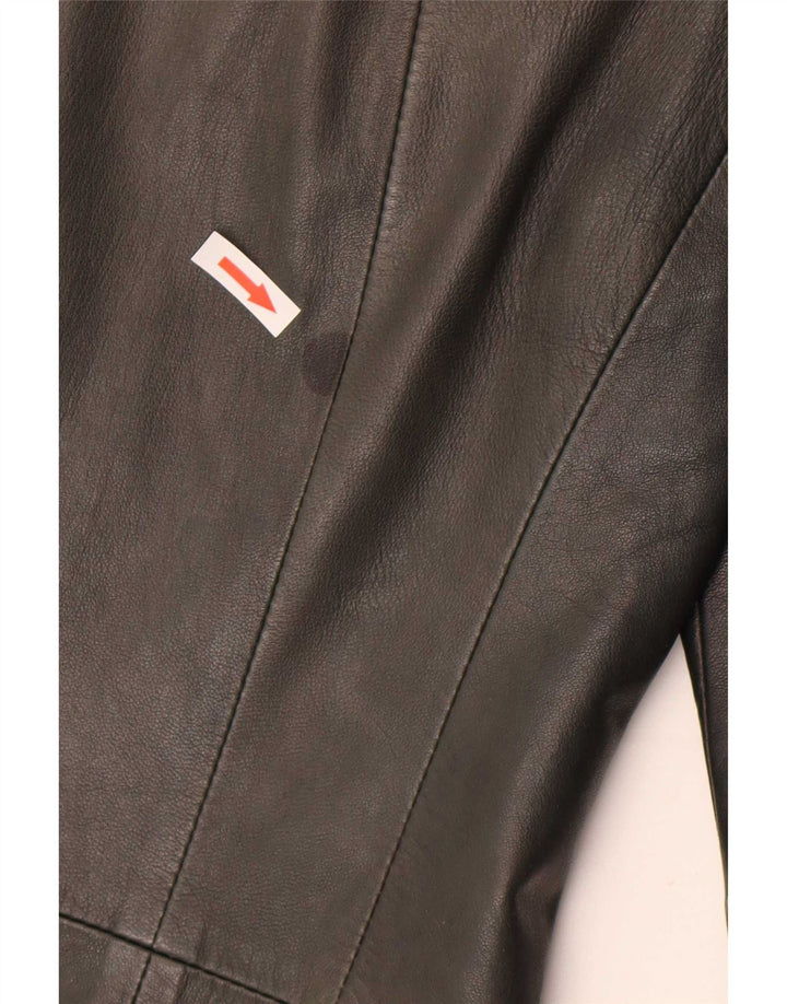 Vintage Damen Lederjacke IT 40 Kleines grünes Leder