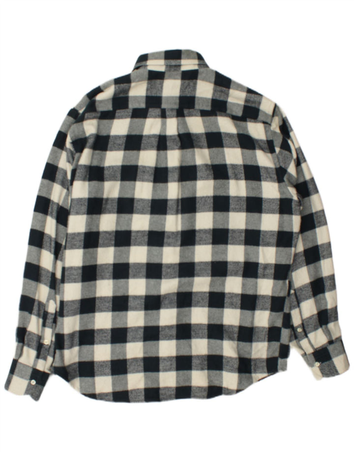 Balmoral Herren-Flanellhemd, Größe 45, 18, 2XL, grüner Gingham-Karo
