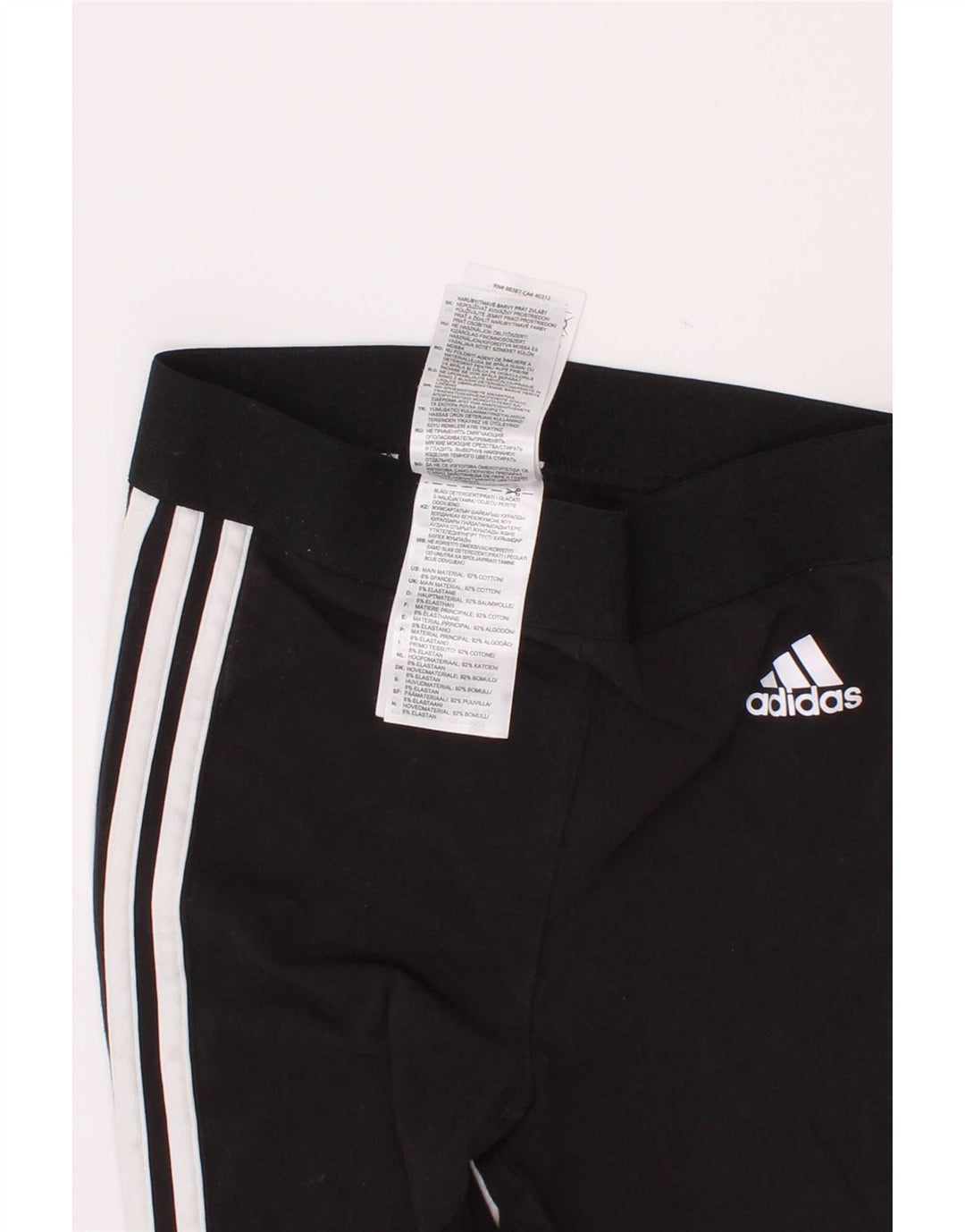 Adidas Mädchen-Leggings, 2–3 Jahre, schwarze Baumwolle