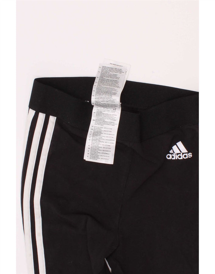 Adidas Mädchen-Leggings, 2–3 Jahre, schwarze Baumwolle
