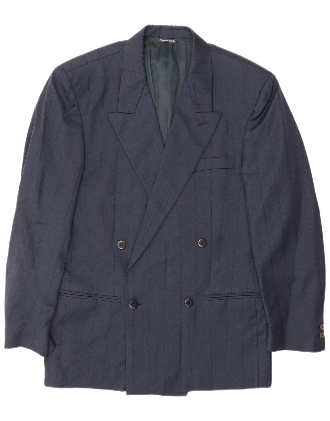 GIANNI VERSACE Herren 2-teiliger Anzug UK 40 Large W30 L30 Marineblau Klassisch