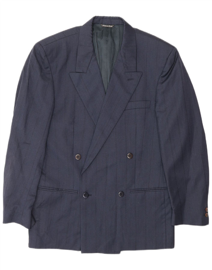 GIANNI VERSACE Herren 2-teiliger Anzug UK 40 Large W30 L30 Marineblau Klassisch