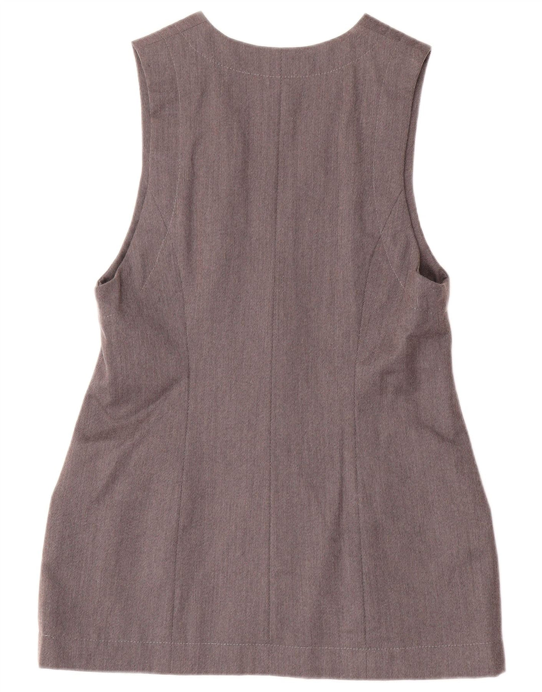 Vintage Damen 2-Knopf-2-teiliges Rock-Set UK 12 Medium W28 Grau gestreift