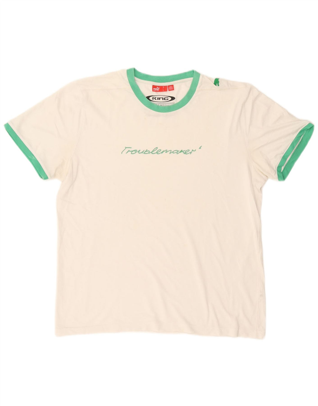 Puma Herren T-Shirt mit Grafik, Größe L, Weiß