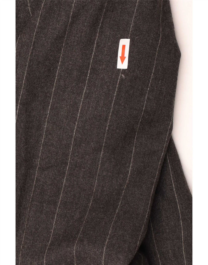 Paul Smith Herren-Blazer mit 3 Knöpfen, UK 40, große graue Nadelstreifenwolle