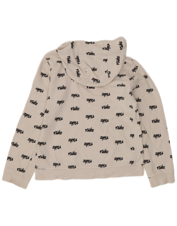 Nike Mädchen-Kapuzenpullover mit Grafik, 12–13 Jahre, Größe L, Weiß, Sport