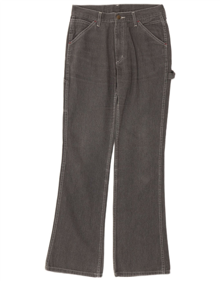LEE Damen Carpenter Flared Jeans W30 L33 Graue Baumwolle
