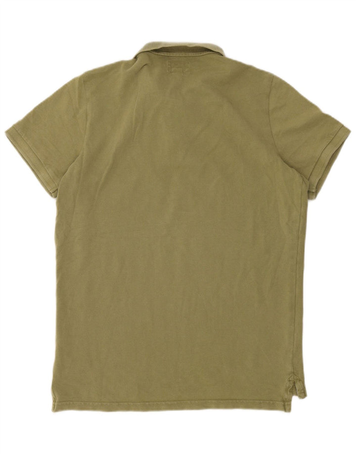 Superdry Herren Poloshirt XL Khaki Baumwolle