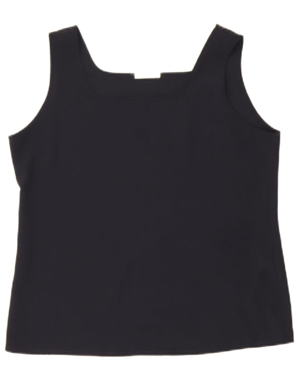 Sommermann Damen Weste Top UK 14 Large Marineblau Polyester