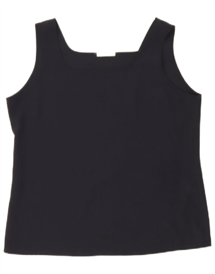 Sommermann Damen Weste Top UK 14 Large Marineblau Polyester