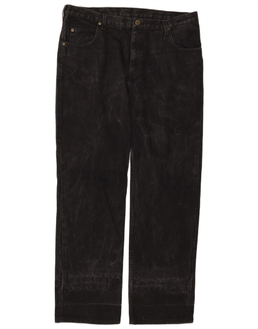 LEE Herren Brooklyn Comfort Straight Jeans W38 L32 Schwarze Baumwolle