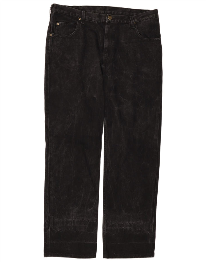 LEE Herren Brooklyn Comfort Straight Jeans W38 L32 Schwarze Baumwolle