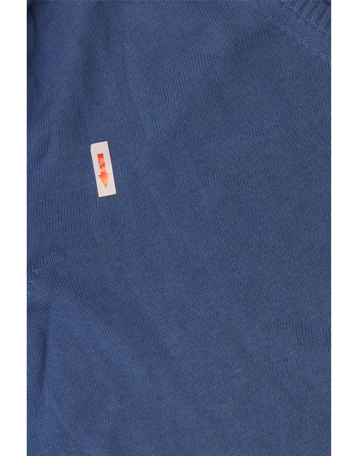 PEPE Jeans Herren-Pullover mit V-Ausschnitt aus mittelblauer Baumwolle