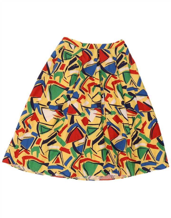 GANESH Womens A-Line Skirt W28 Medium Multicoloured Geometric