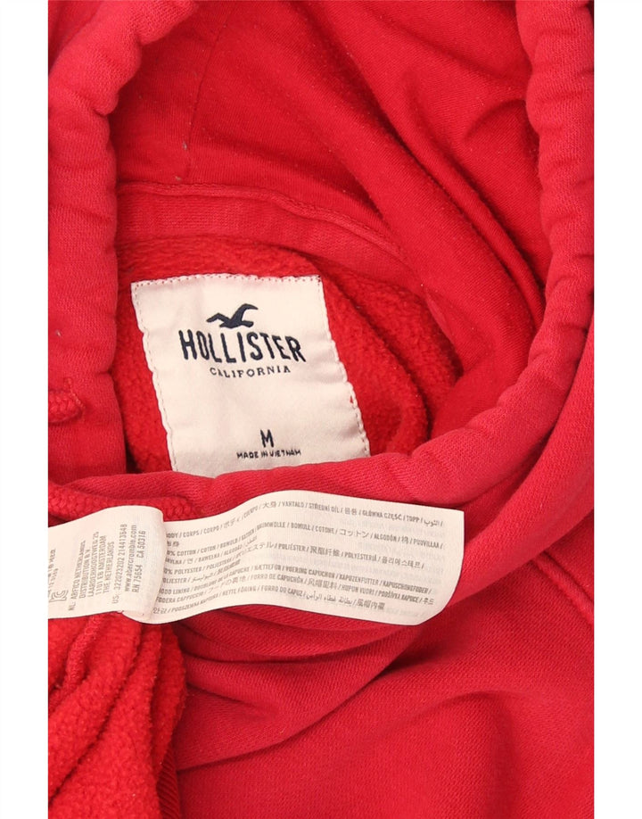 Hollister Herren-Kapuzenpullover aus mittelroter Baumwolle