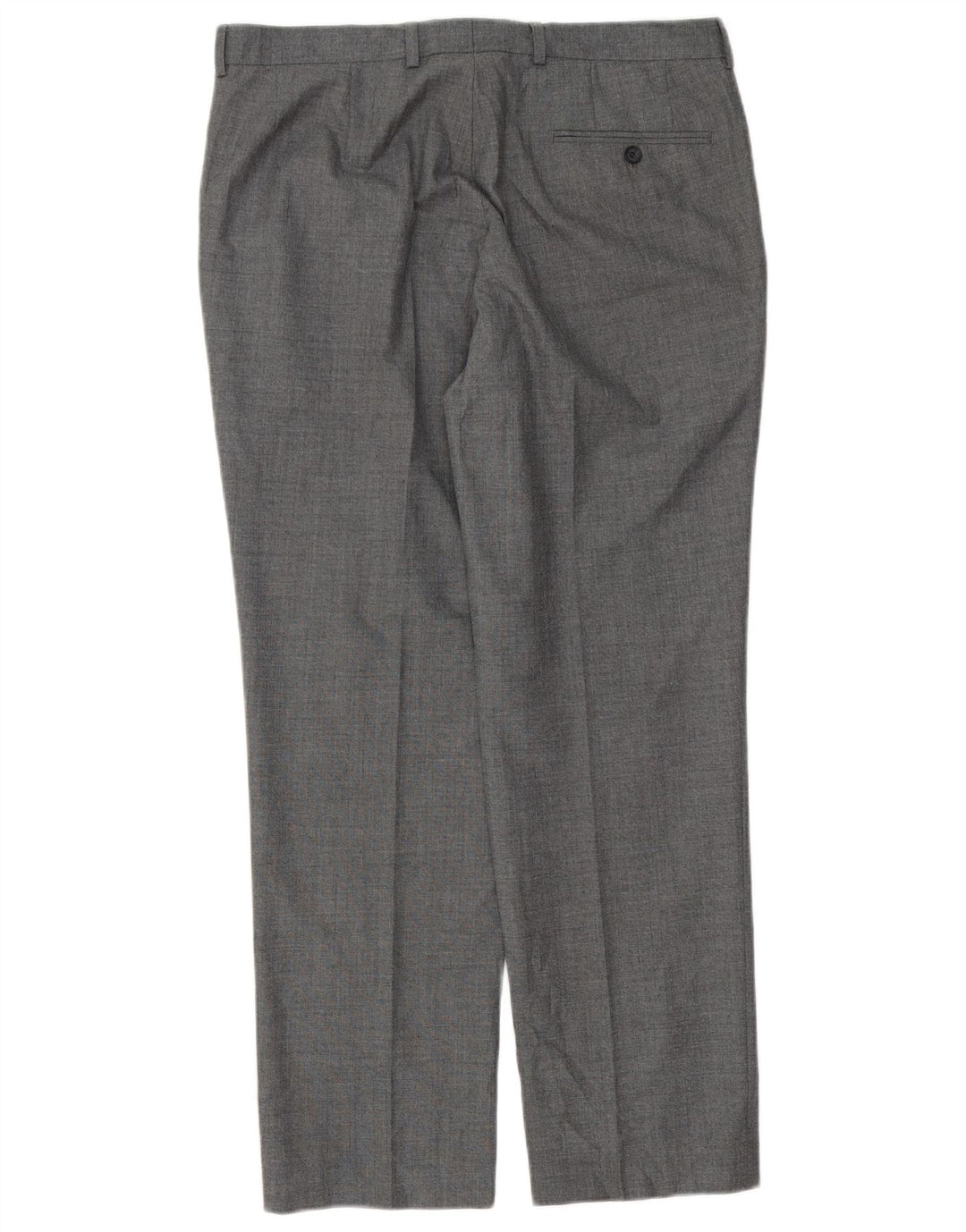 Gerade Herren-Anzughose von Marks & Spencer, W34, L29, grau, Polyester