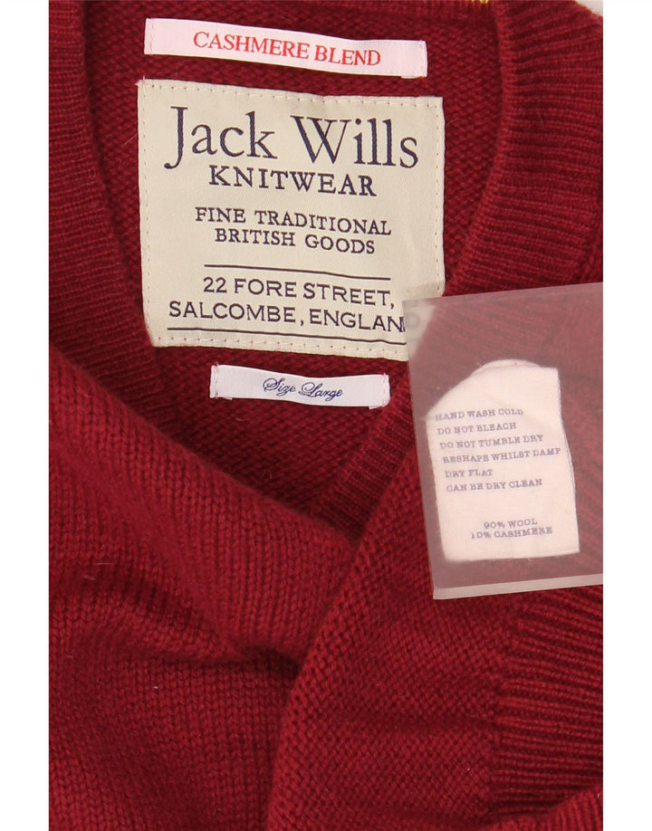 Jack Wills Herren-Tanktop aus kastanienbrauner Wolle