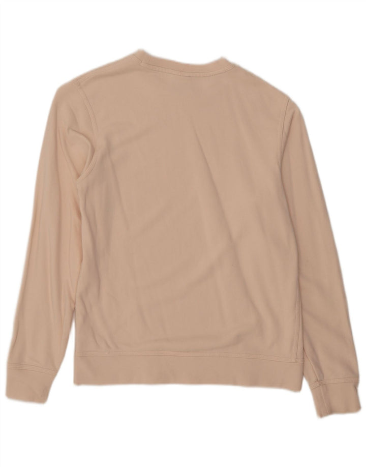 Nike Damen Sweatshirt Pullover UK 14 Mittelbeige Baumwolle
