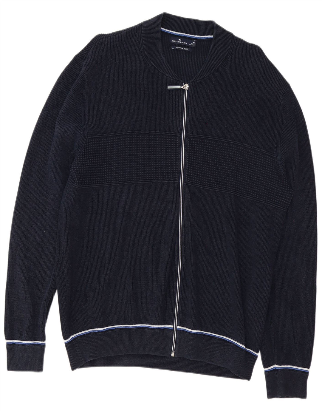 Blue Harbor Herren-Strickjacke, XL, Marineblau, Baumwolle
