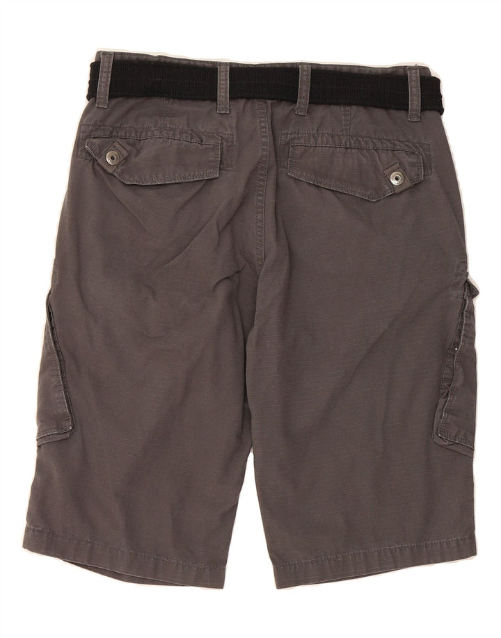CLOCK HOUSE Mens Cargo Shorts W33 Medium Grey Pinstripe Vintage CLOCK HOUSE and Second-Hand CLOCK HOUSE from Messina Hembry 