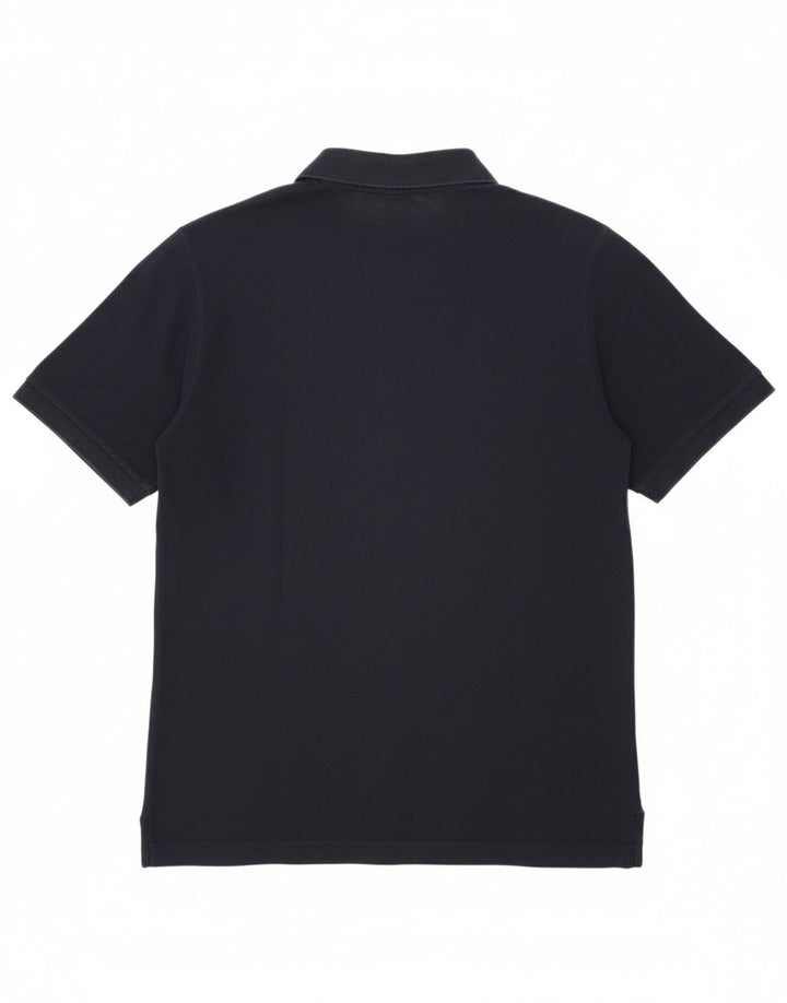 SERGIO TACCHINI Mens Polo Shirt IT 48 Medium Navy Blue Cotton