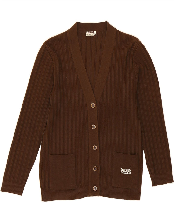 SCHOELLER TODAY Womens Cardigan Sweater IT 44 Medium Brown Polyacrylic Vintage Schoeller Today and Second-Hand Schoeller Today from Messina Hembry 