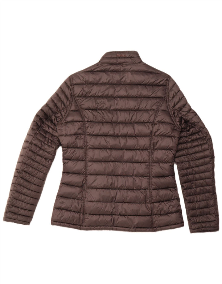 Barbour Damen Winter Tartan Wattierte Jacke UK 14 Large Grau Winter