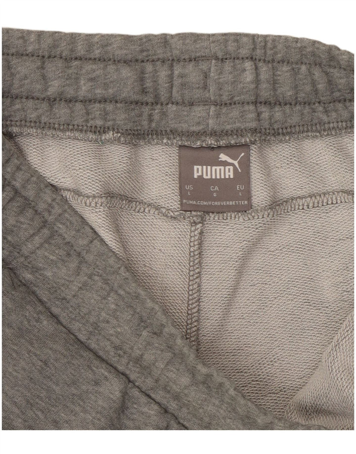 PUMA Herren-Trainingshose, Jogginghose, groß, grau gefleckte Baumwolle