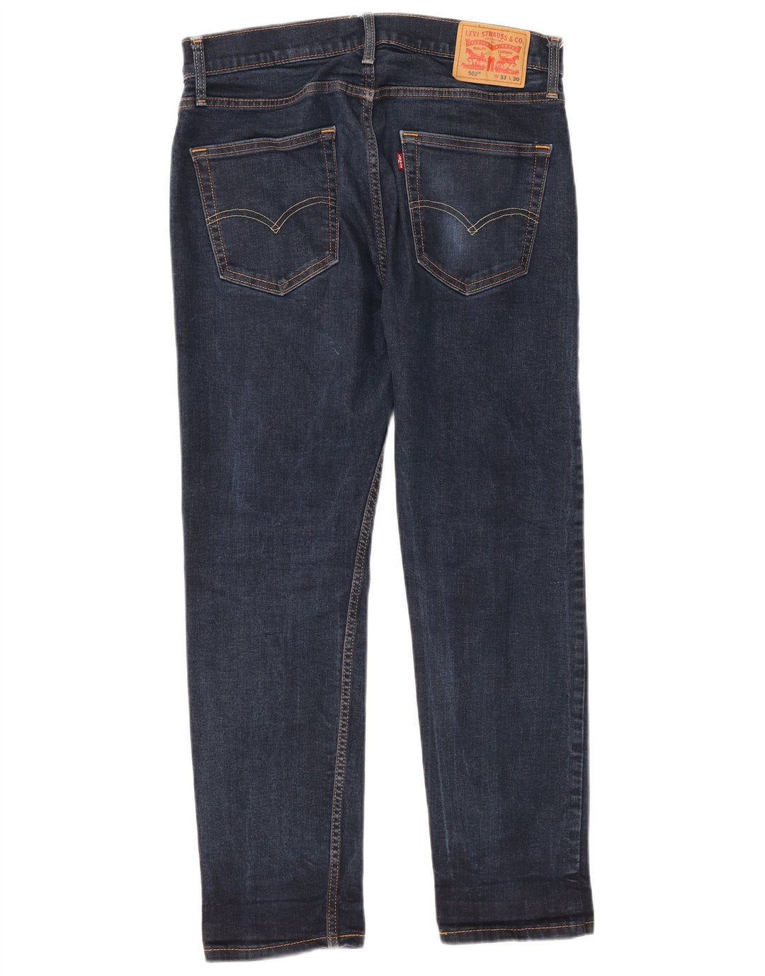 Levi's Herren 502 Tapered Jeans W33 L30 Marineblaue Baumwolle