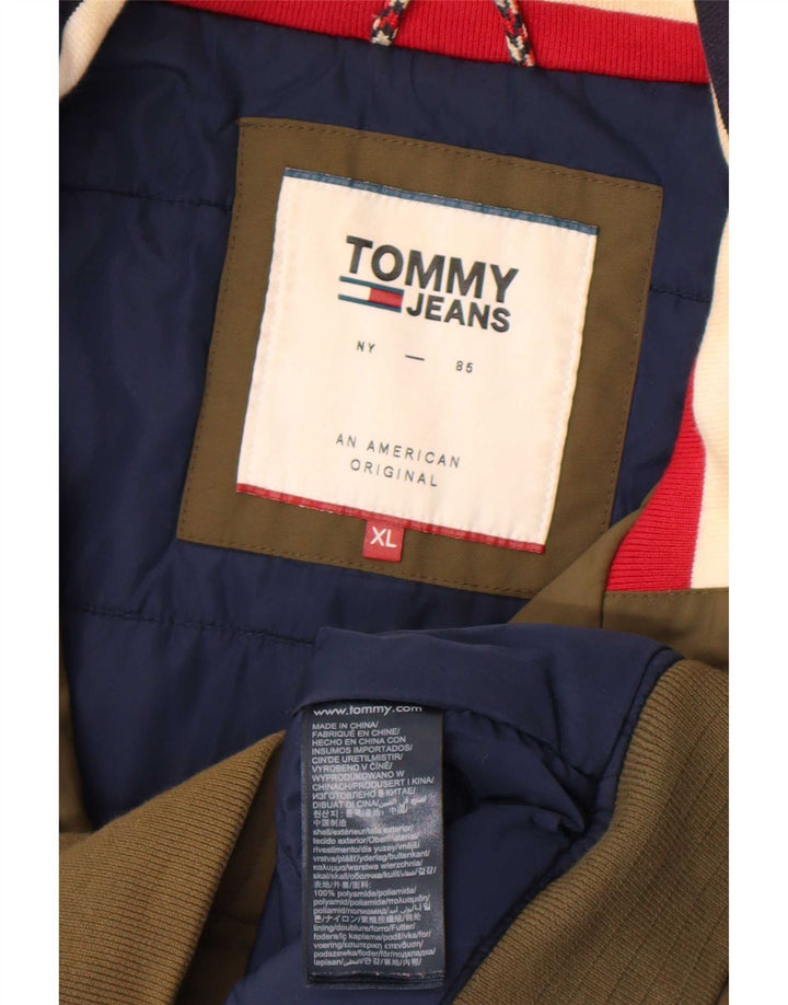 Tommy Hilfiger Herren Bomberjacke UK 42 XL Khaki Polyamid